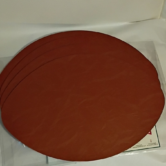 ENVOGUE Set Of 4 Placemats Faux Leather 13 x 19 Inches New with Original Package - Picture 10 of 15